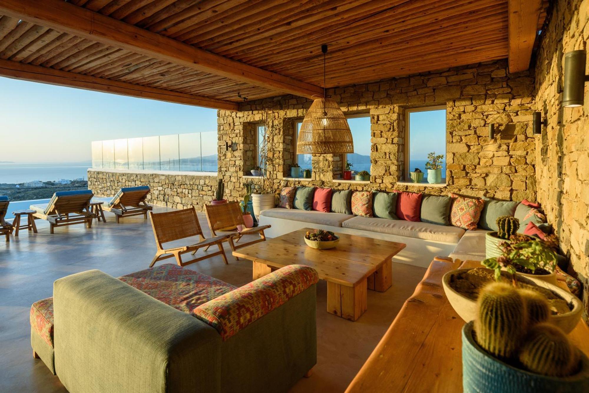 Villa Joy - Sunset Sea View Villa Mykonos Town Екстер'єр фото