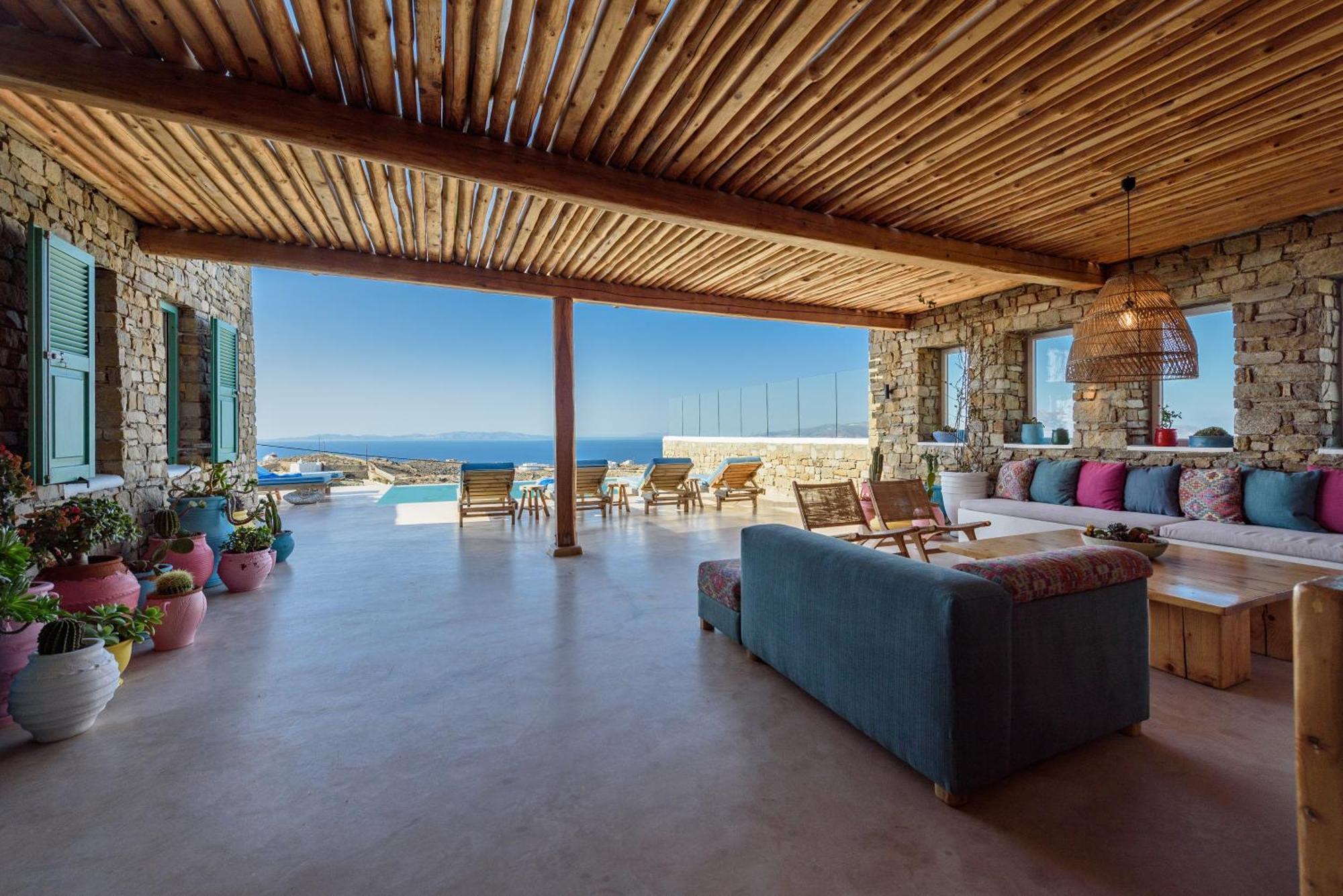Villa Joy - Sunset Sea View Villa Mykonos Town Екстер'єр фото