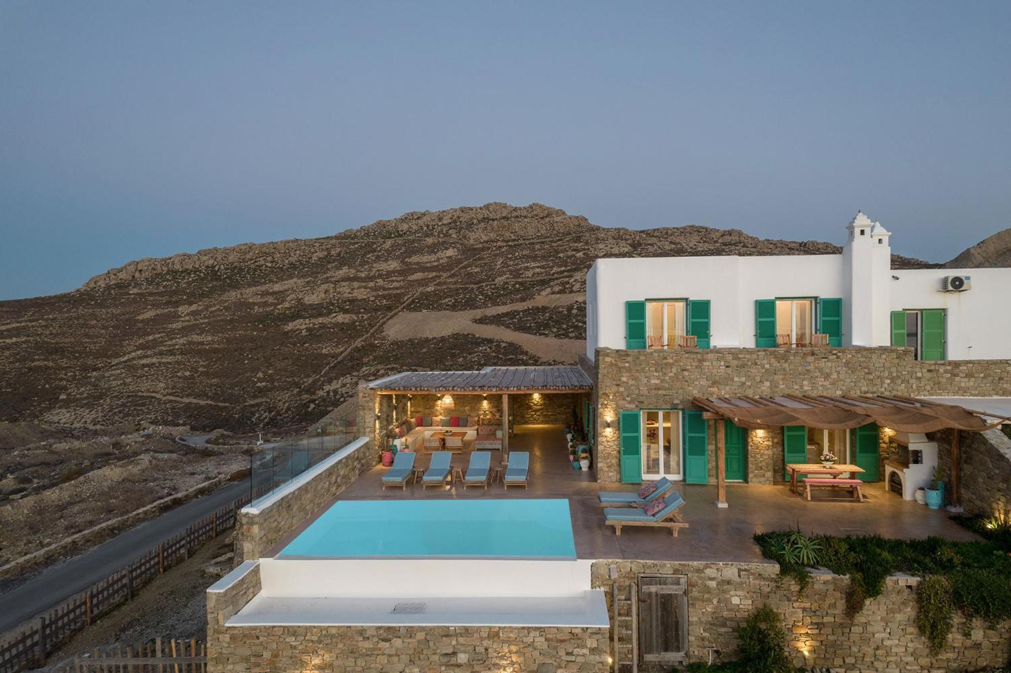Villa Joy - Sunset Sea View Villa Mykonos Town Екстер'єр фото