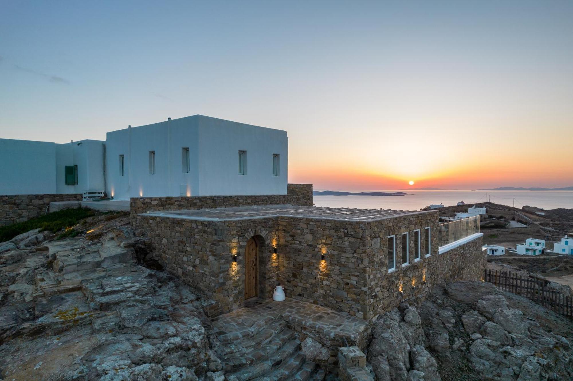 Villa Joy - Sunset Sea View Villa Mykonos Town Екстер'єр фото