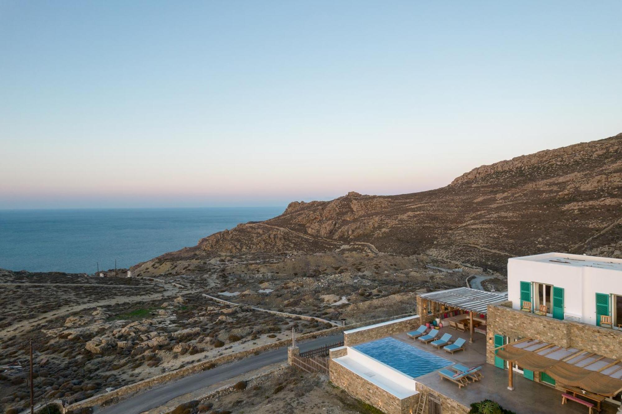 Villa Joy - Sunset Sea View Villa Mykonos Town Екстер'єр фото