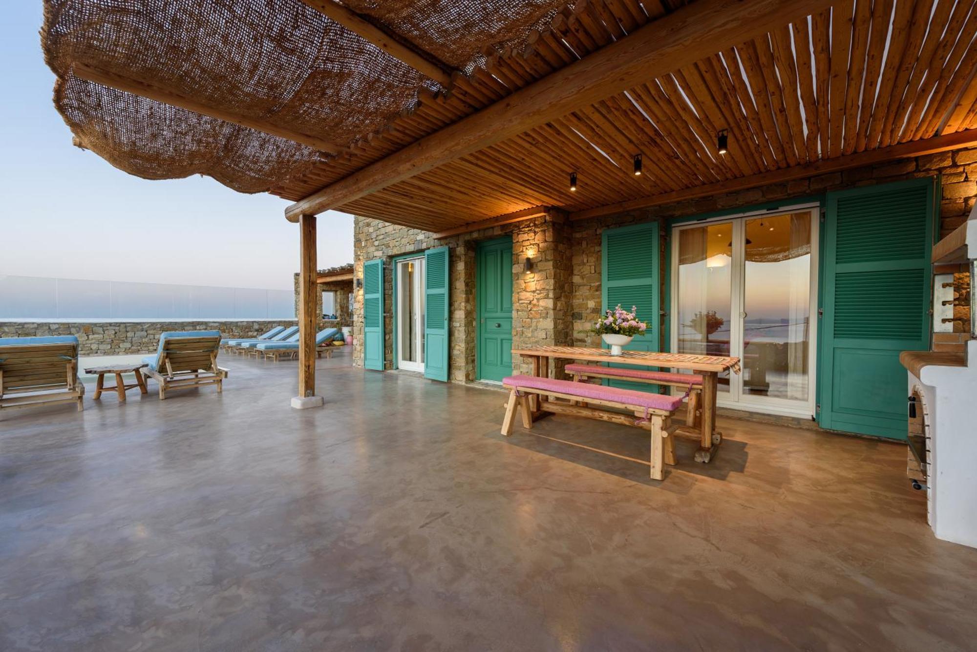 Villa Joy - Sunset Sea View Villa Mykonos Town Екстер'єр фото
